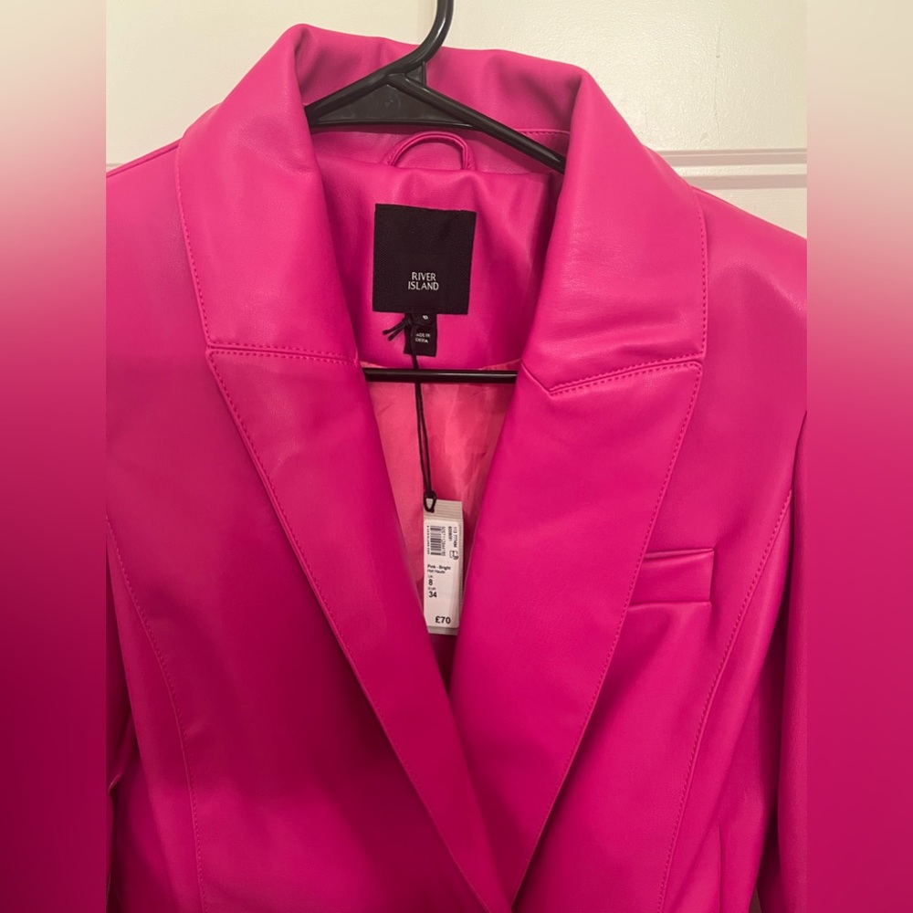 River Island Leather Dress/ Blazer
